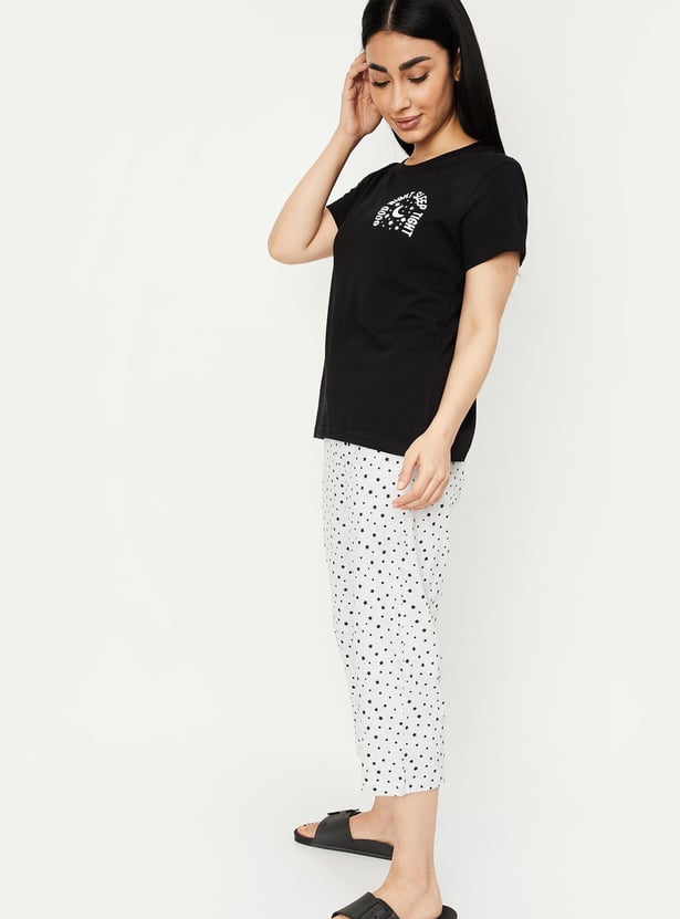 Women Printed Capri Set