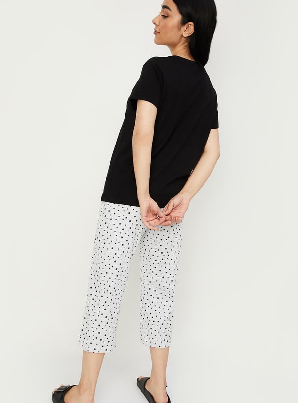 Women Printed Capri Set