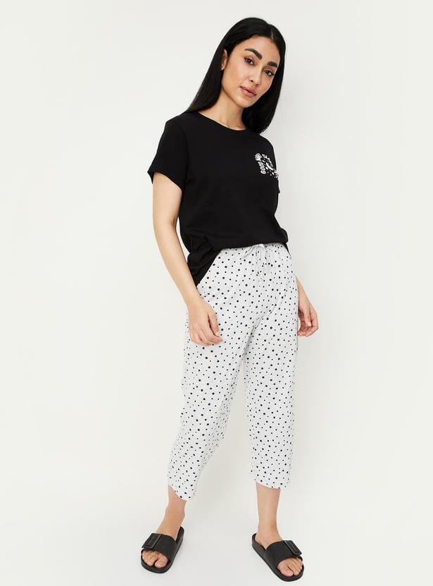 Women Printed Capri Set