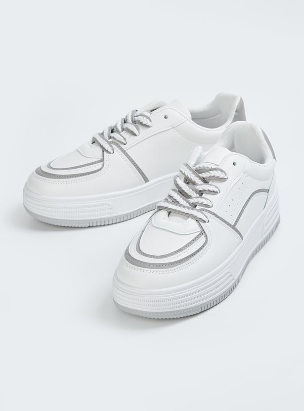 Threaded Pear Sutton Thick Sole Lace-up Casual Shoes