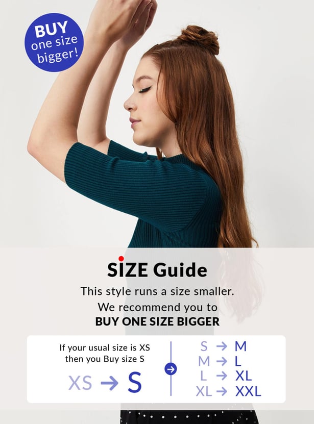 Women Rib Knit Zip Top