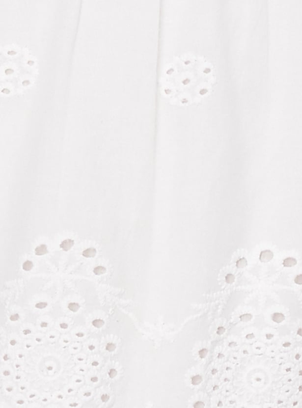 Women Schiffli Tiered Dress