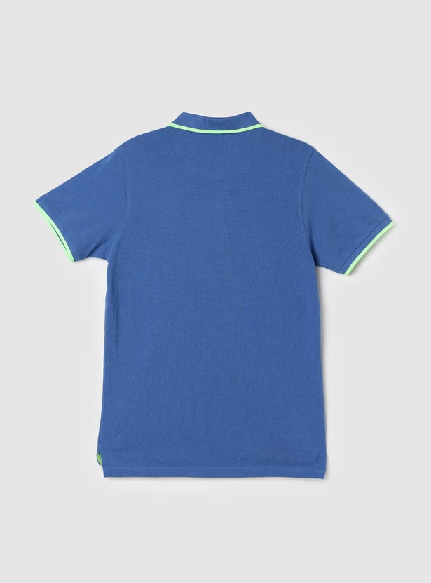 Boys Contrast Tipping Polo T-shirt