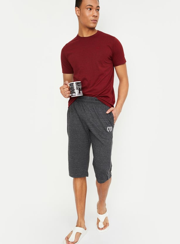 Men Textured Lounge T-shirt