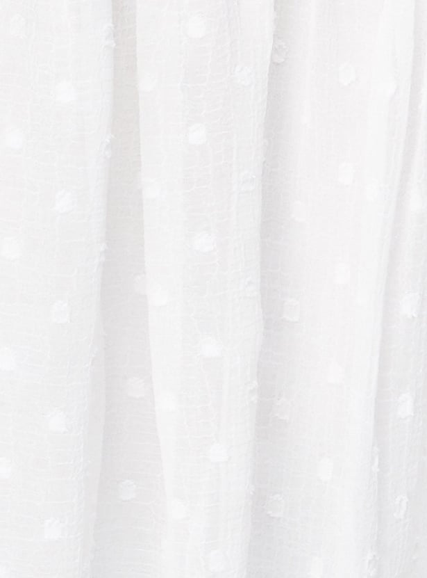 Women Embroidered Chiffon Top