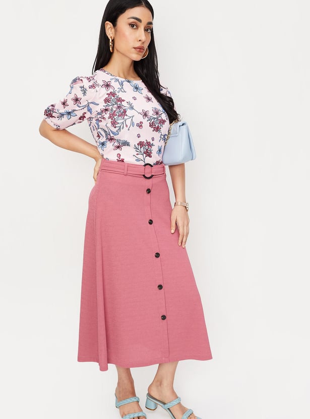 Women Printed Puffed Sleeve Top