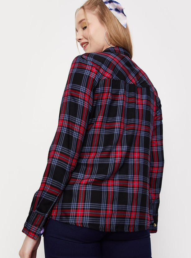 Women Full Sleeve Checked Shirt