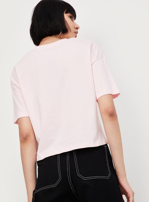 Women Dragon Ball-Z Printed Round Neck T-shirt