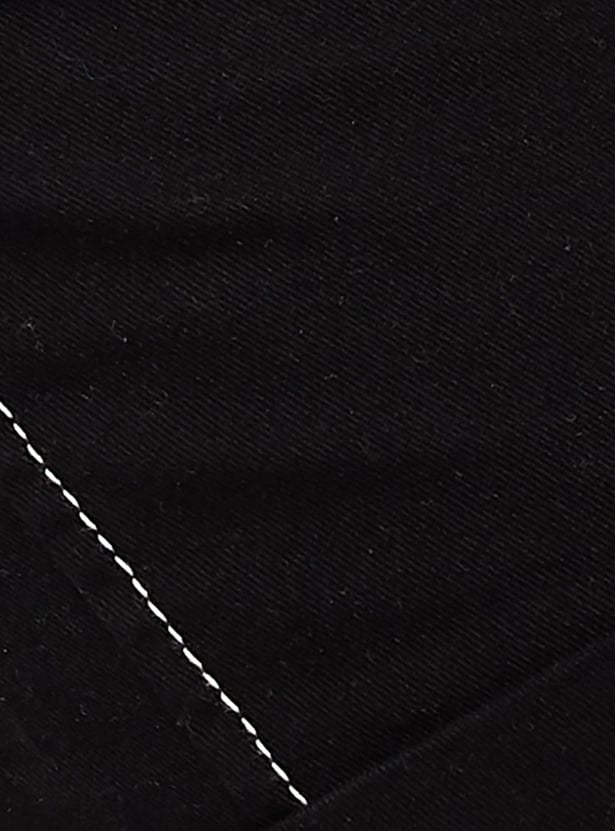 Women Contrast Stitch Wide Leg Cargo