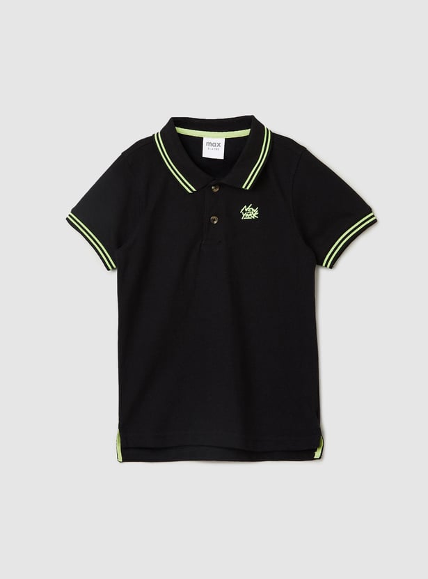Boys Contrast Tipping Polo