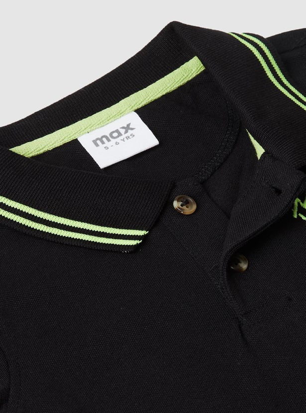 Boys Contrast Tipping Polo