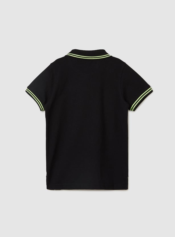 Boys Contrast Tipping Polo