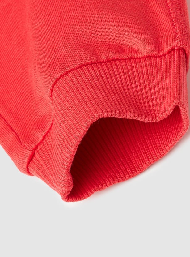 Boys Solid Cotton Knit Joggers