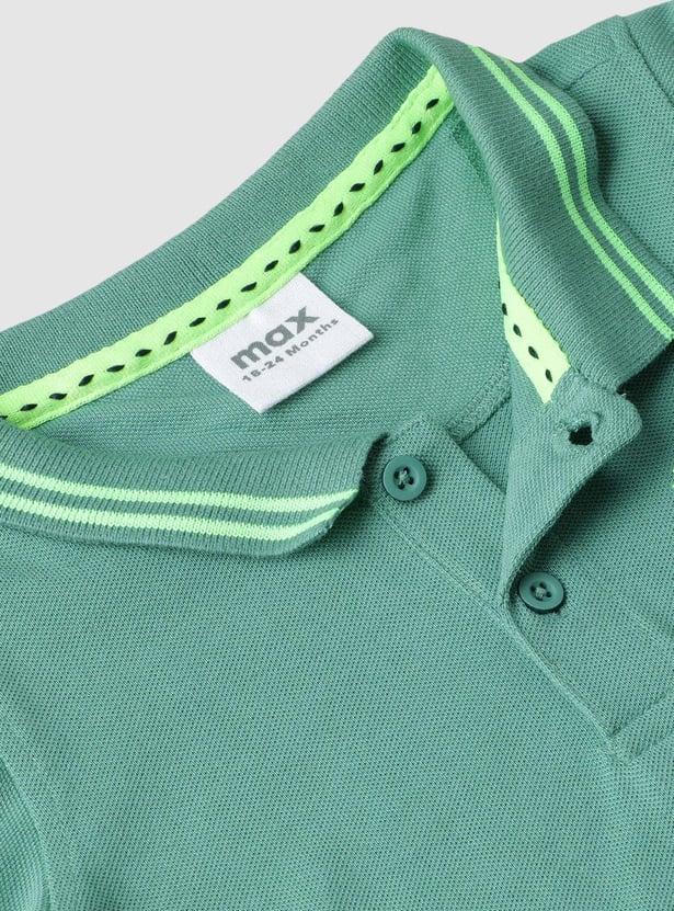 Boys Contrast Tipping Polo T-shirt