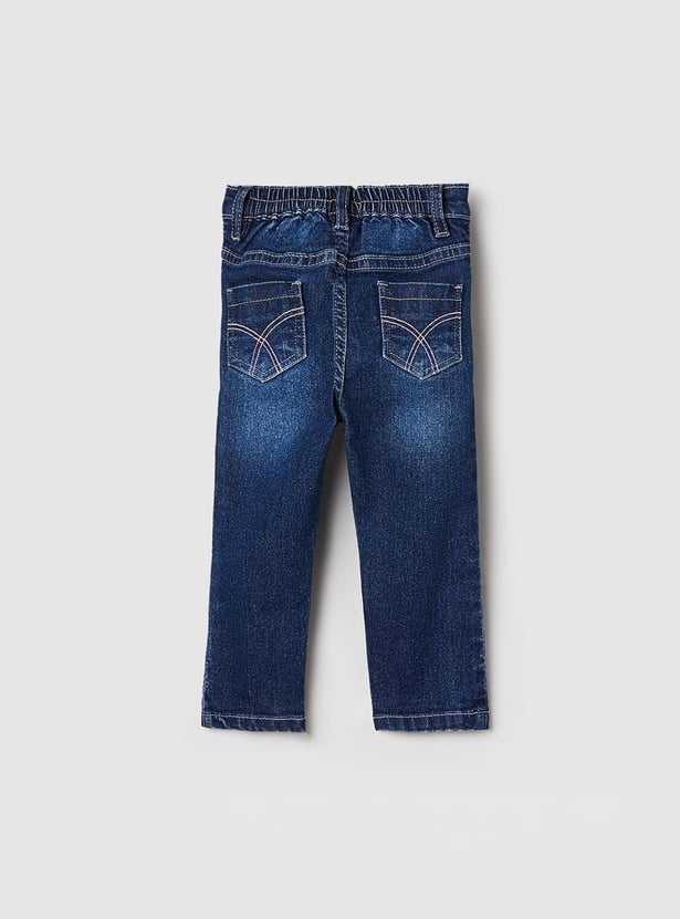 Girls Faded Slim Fit Jeans