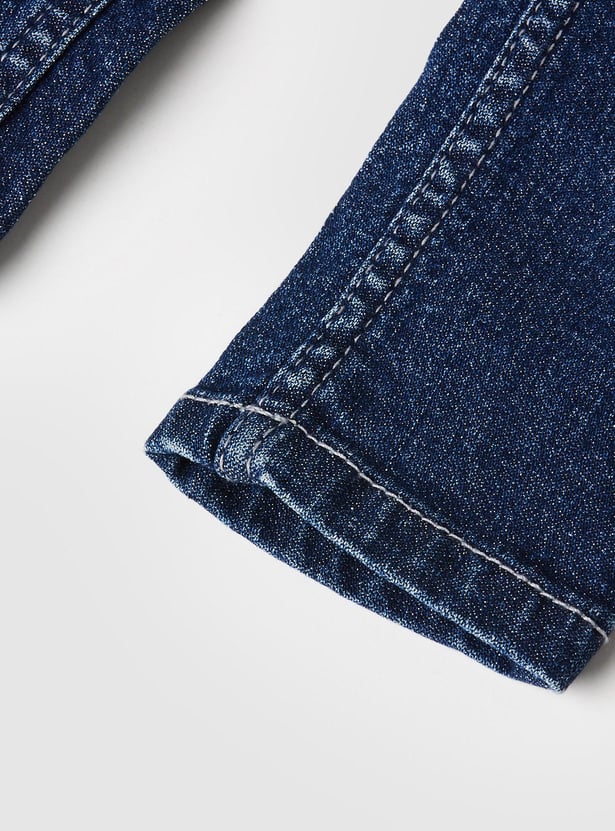 Girls Faded Slim Fit Jeans