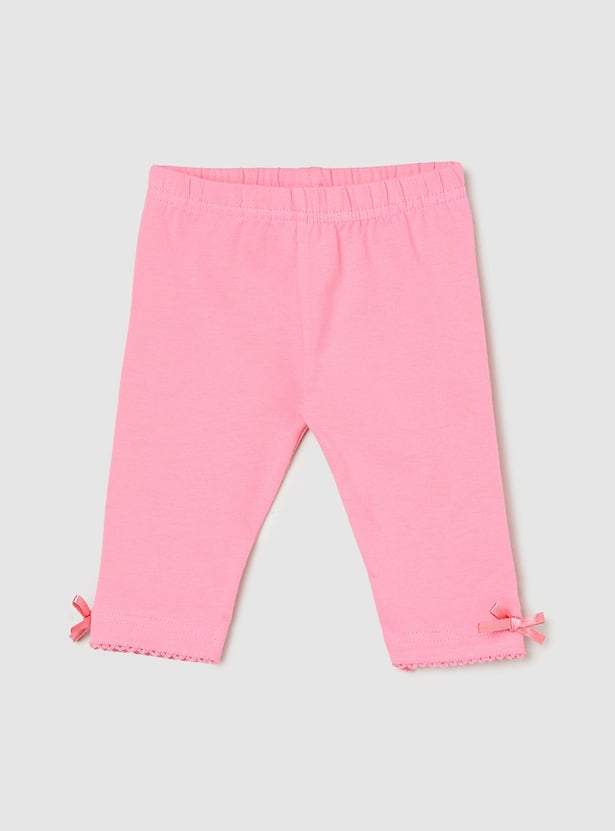 Girls Printed 3/4th Length Leggings