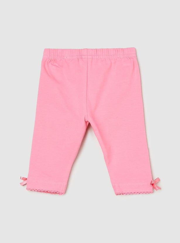 Girls Printed 3/4th Length Leggings