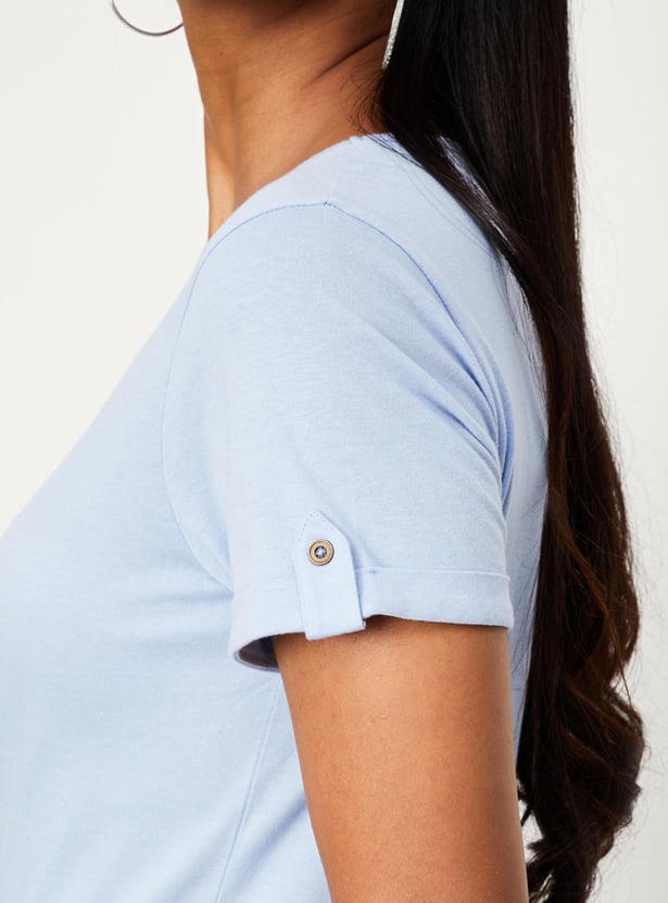 Women Pintuck Yoke Top