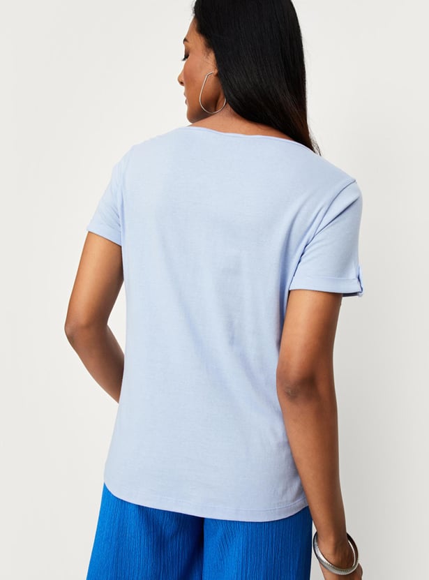 Women Pintuck Yoke Top