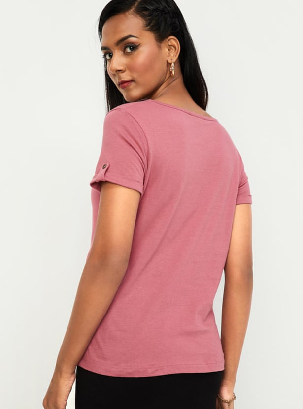 Women Pintuck Yoke Top