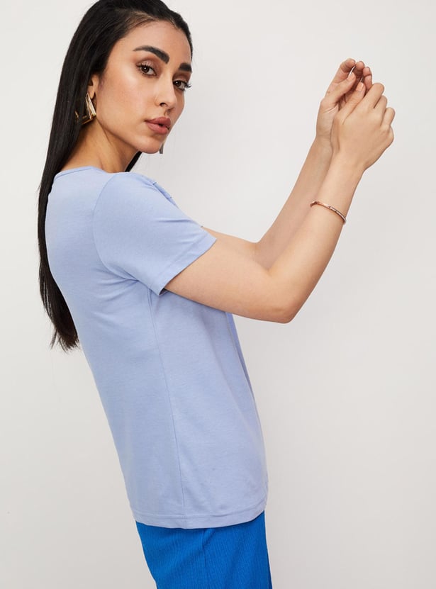 Women Dobby Woven Cotton Top