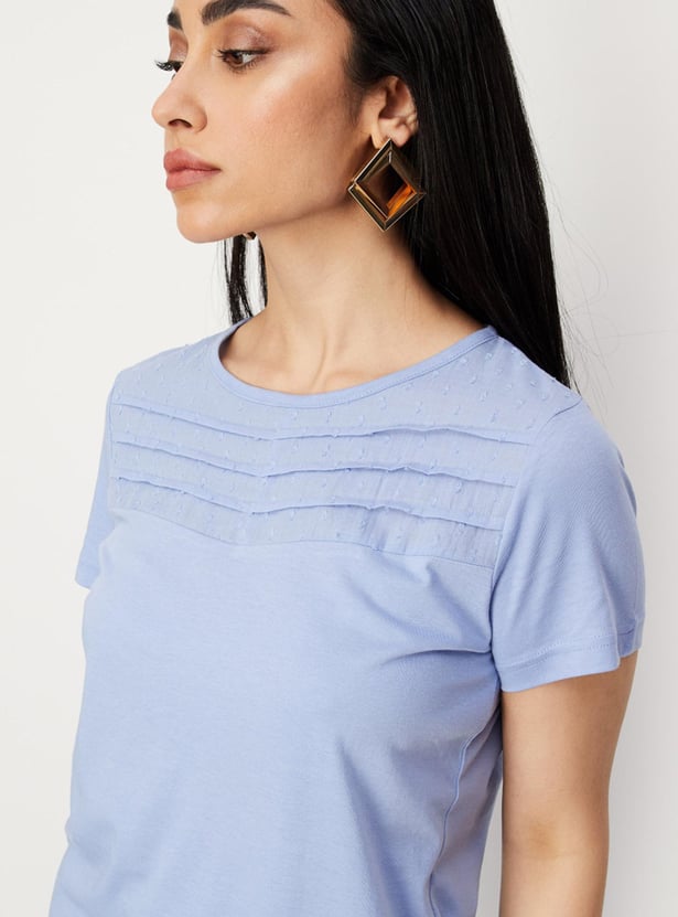Women Dobby Woven Cotton Top