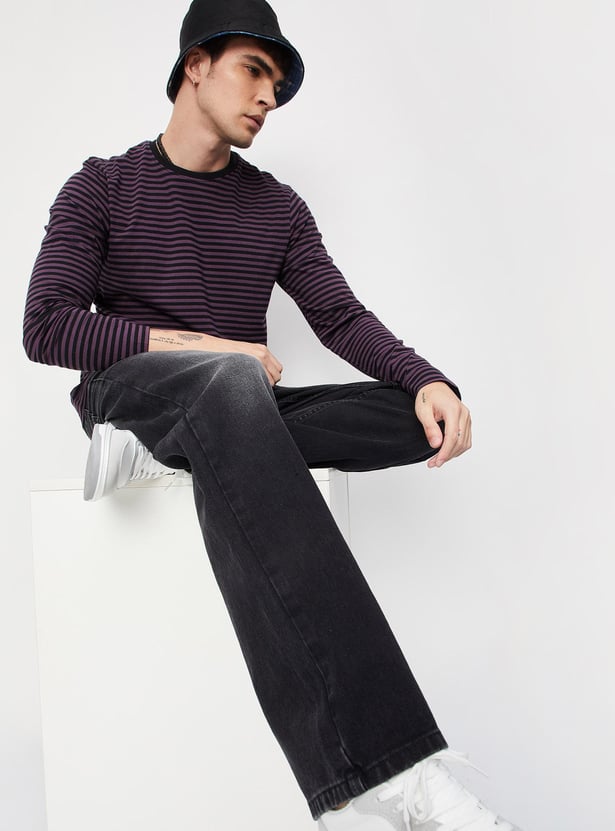 Men Straight Fit Faded Jeans