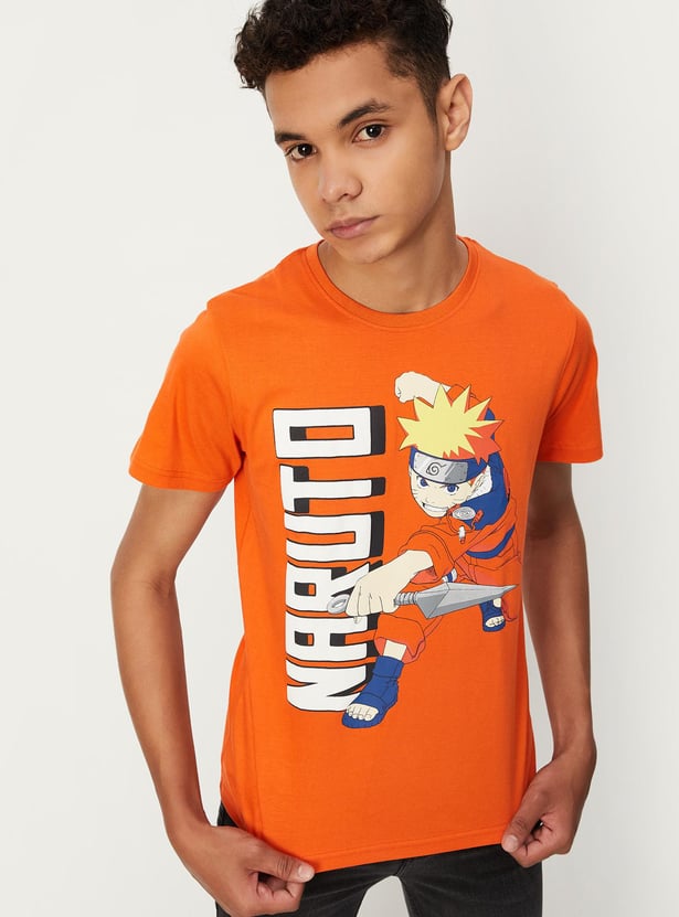 Boys Naruto Printed T-shirt