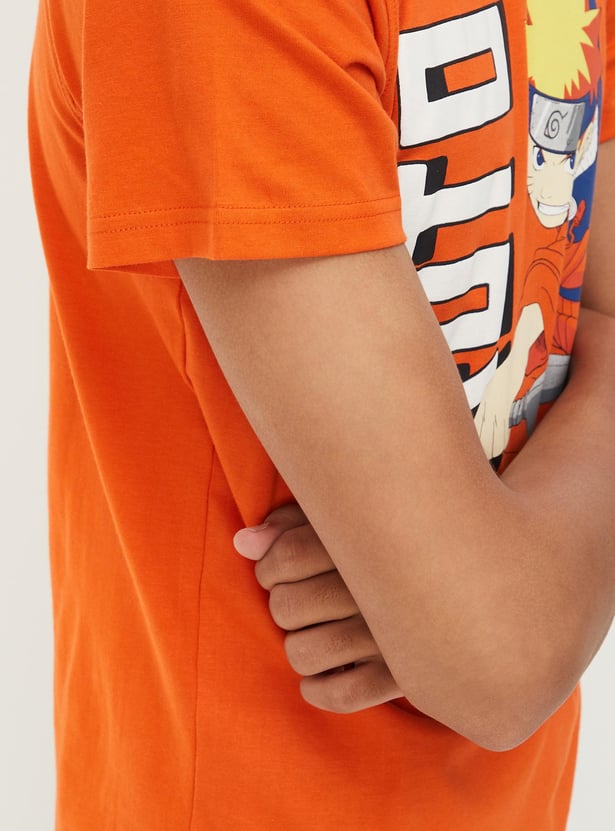 Boys Naruto Printed T-shirt