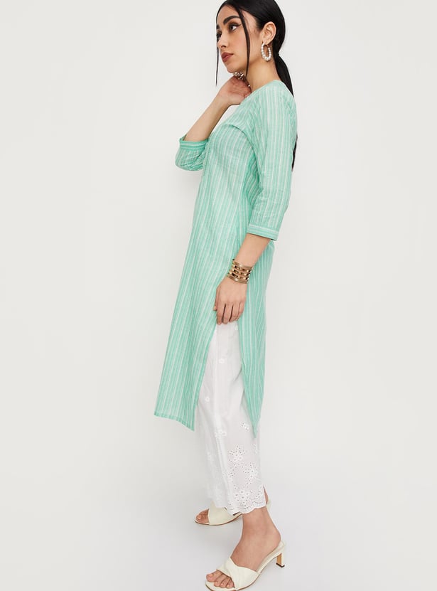 Women Striped A-line Kurta