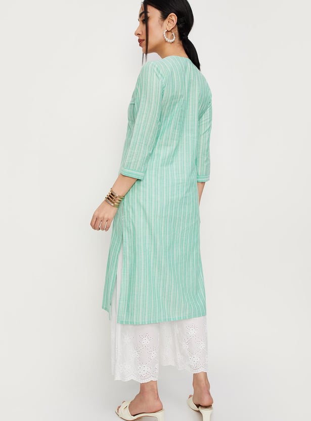 Women Striped A-line Kurta