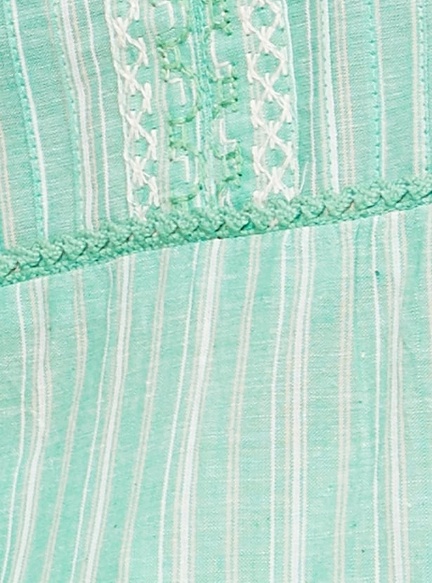 Women Striped A-line Kurta