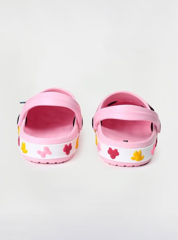 Girls Jibbitz-Detailed Clogs with Ankle Strap