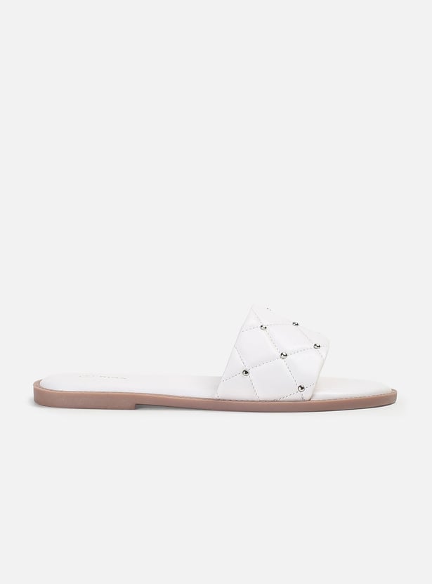 Women Embellished Open-Toe Flat Sandals