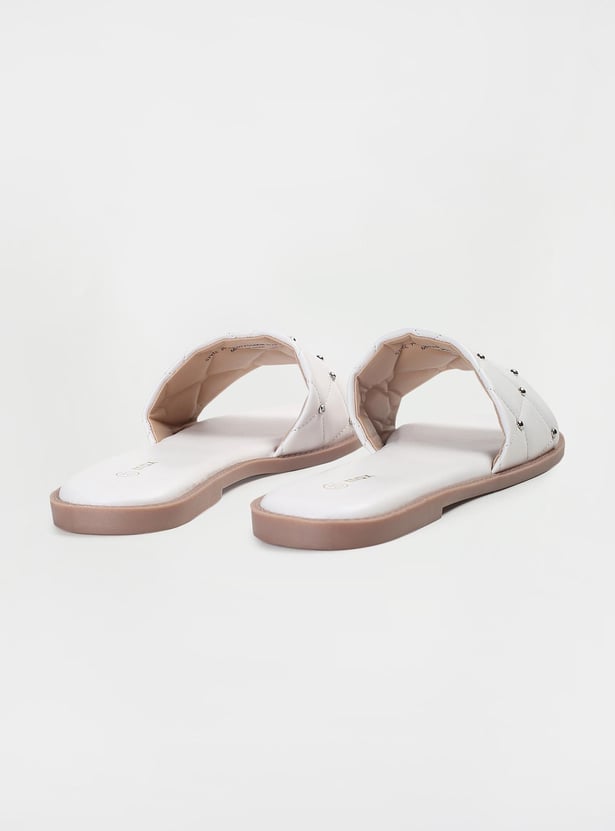 Women Embellished Open-Toe Flat Sandals