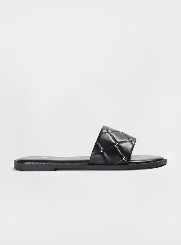 Women Embellished Open-Toe Flat Sandals