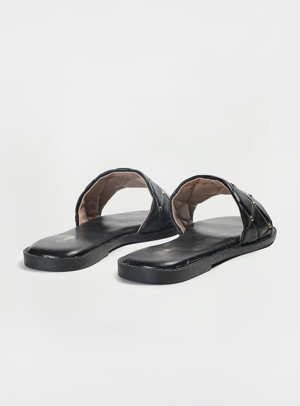 Women Embellished Open-Toe Flat Sandals