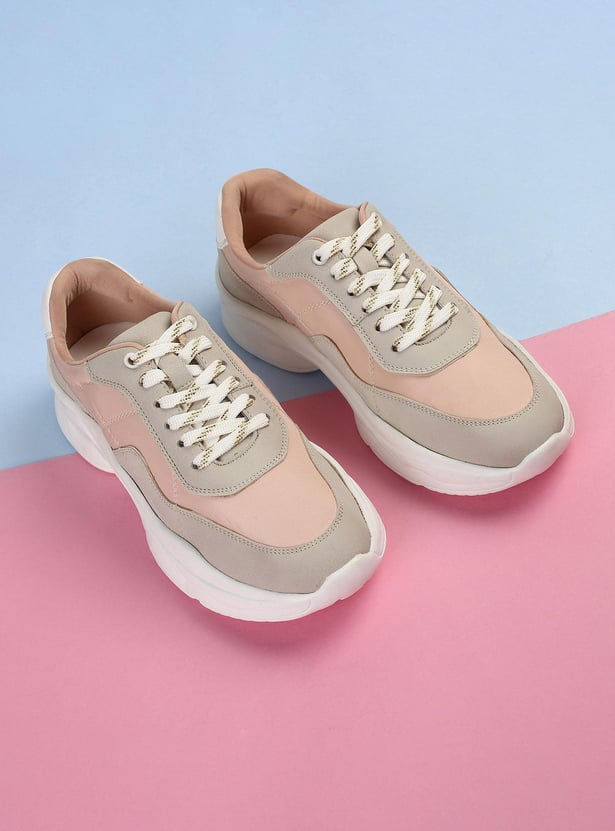 Women Colourblocked Chunky Sneakers