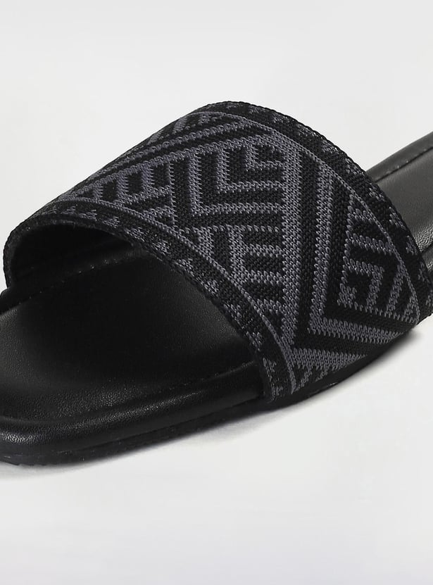 Women Woven Strap Flat Sandals