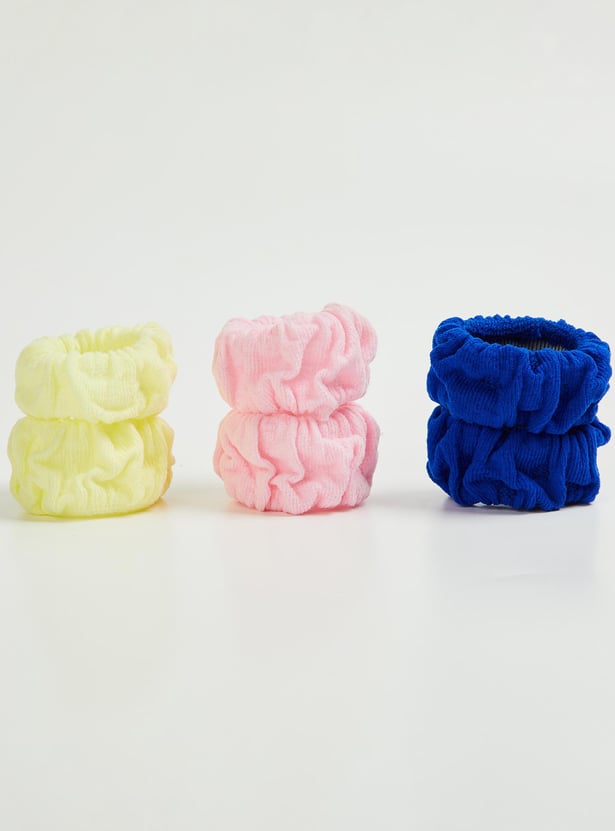 Women Textured Scrunchies - Pack of 6