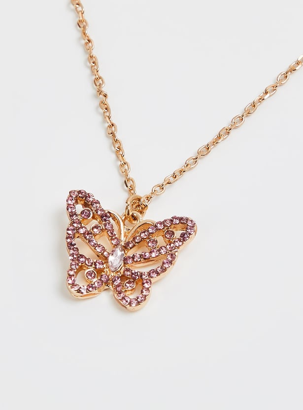 Girls Butterfly Jewellery Set