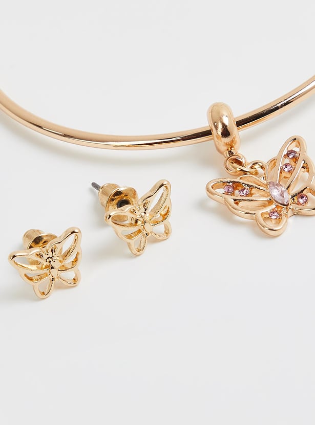 Girls Butterfly Jewellery Set
