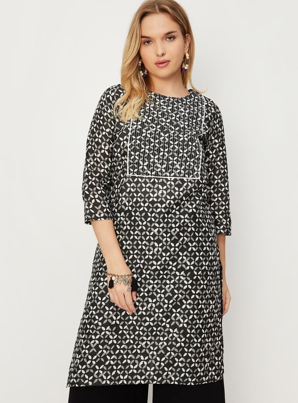 Women Printed Straight Kurta