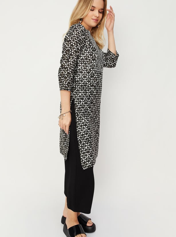 Women Printed Straight Kurta