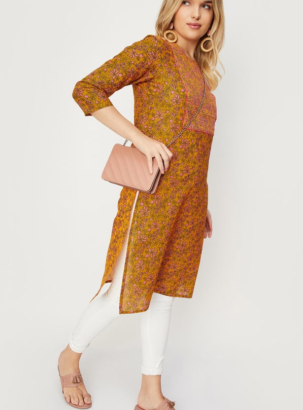 Women Printed Straight Kurta