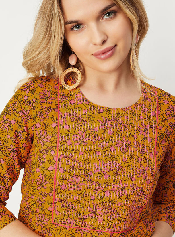 Women Printed Straight Kurta