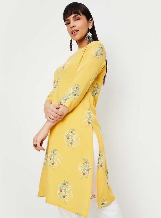 Women Printed Straight Kurta