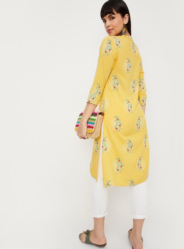 Women Printed Straight Kurta