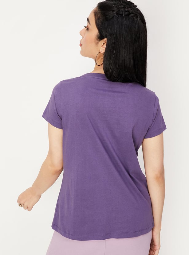 Women Cotton Graphic T-shirt